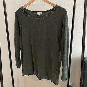 Dark green lightweight sweatshirt